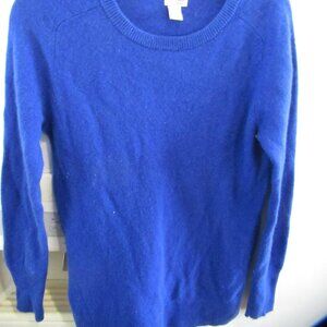 Halogen 100% Cashmere MP Royal Blue pullover Sweater